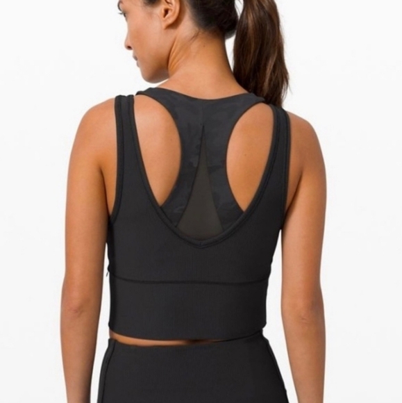 Lululemon Power Pivot Everlux Black Tank sz 4 - Picture 1 of 7